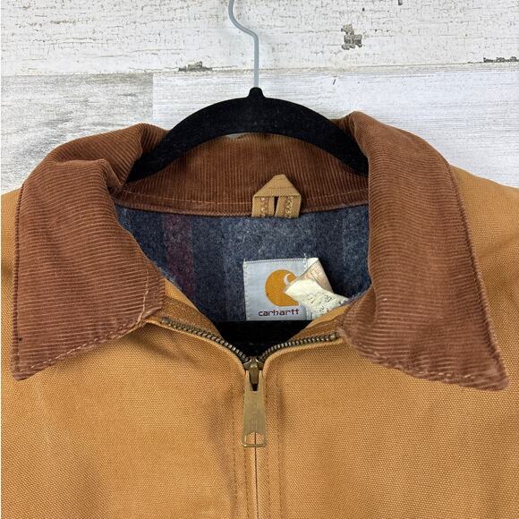 Carhartt vintage 1995 mens 54 Tall blanket lined detroit duck jacket 6BJL coat - Picture 2 of 8